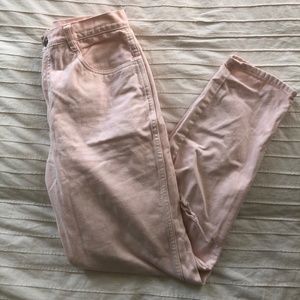 Light pink boyfriend jeans